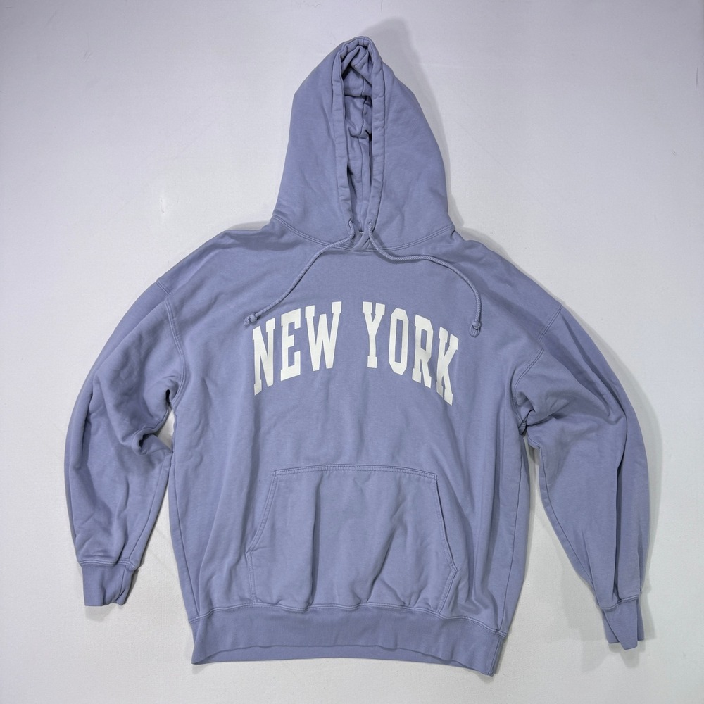John Galt New York Hoodie Brandy Melville One Size Oversized Graphic Pullover